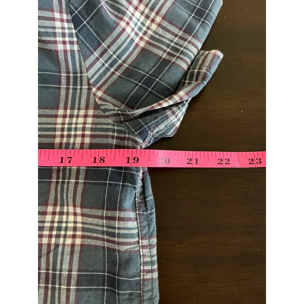 Volcom Button Up Kids Extra Large 15Y Plaid Shirt Short Sleeve Casual‎